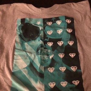 Girl with diamonds all around her.